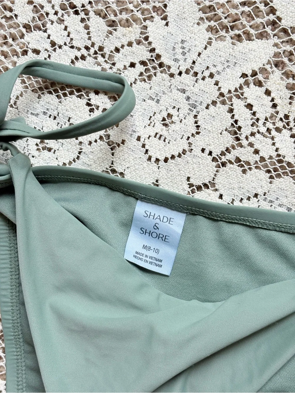 Shade & Shore Sage Triangle Tie Bikini Set - Women Swim